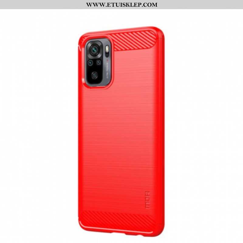 Etui do Xiaomi Redmi Note 10 / 10S Szczotkowane Włókno Węglowe Mofi